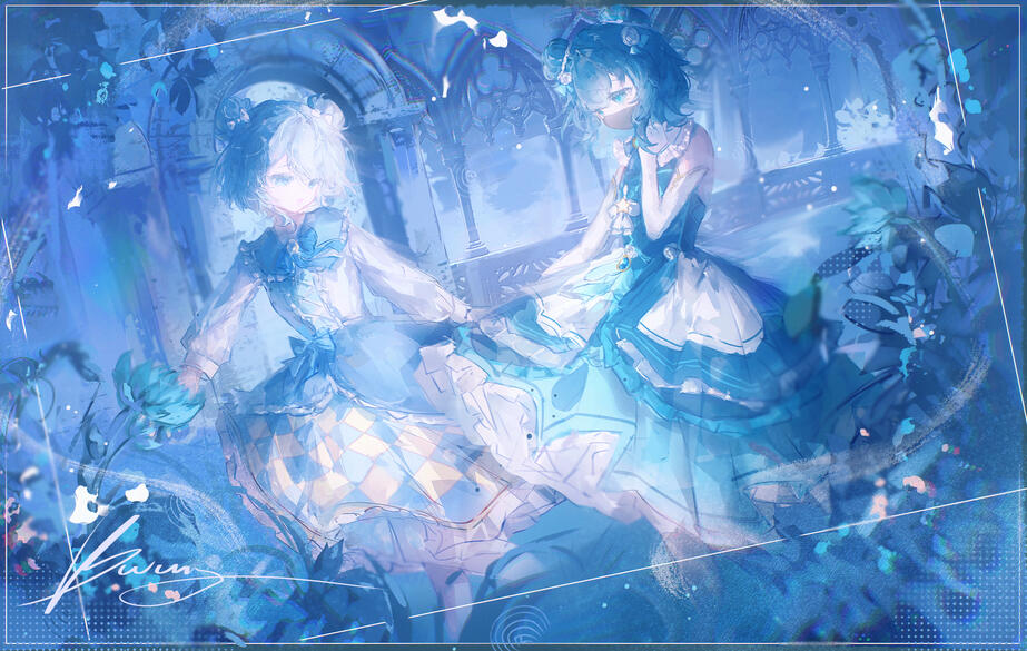 Art by bwun_koji • Commission • Ukiyo & Kyo